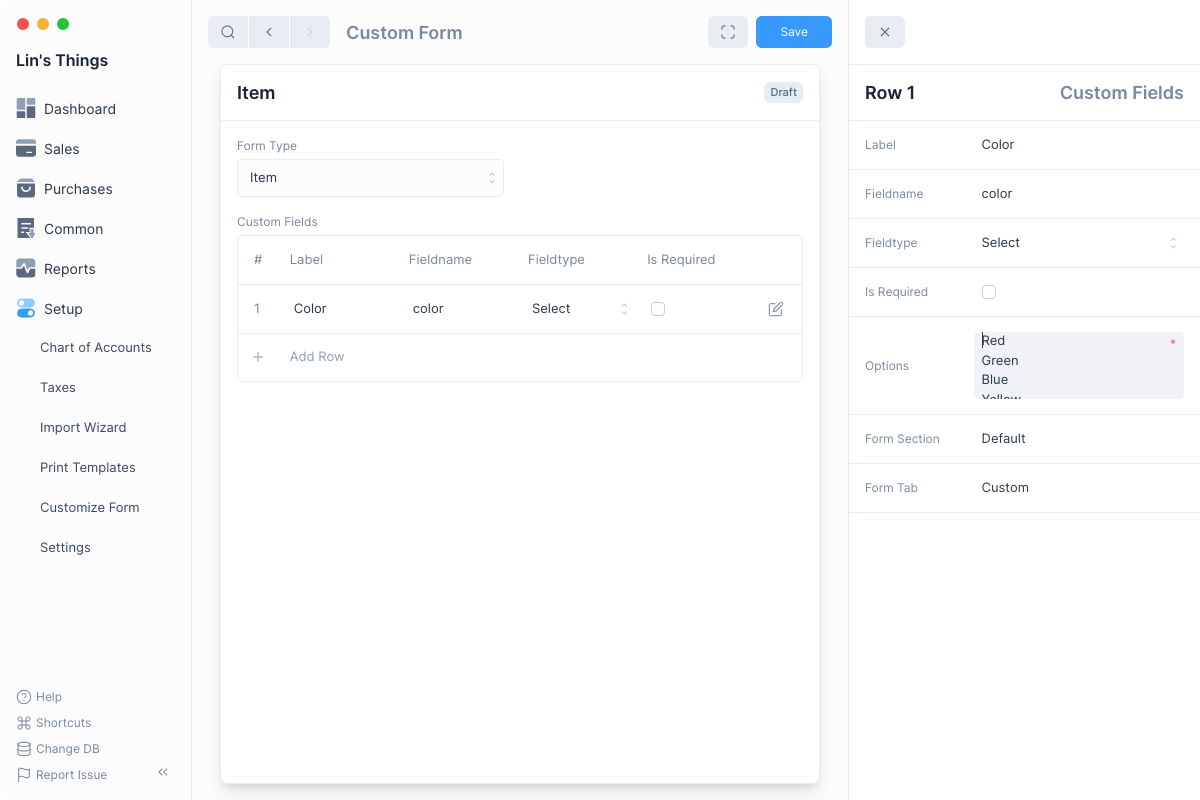 Custom Fields