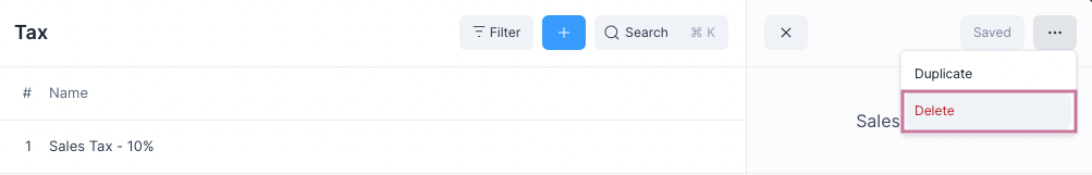 Delete Button