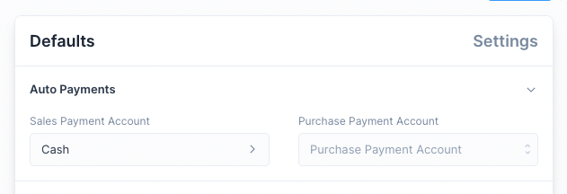 Payment Accounts