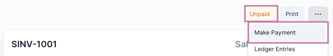 Sales Invoice Status